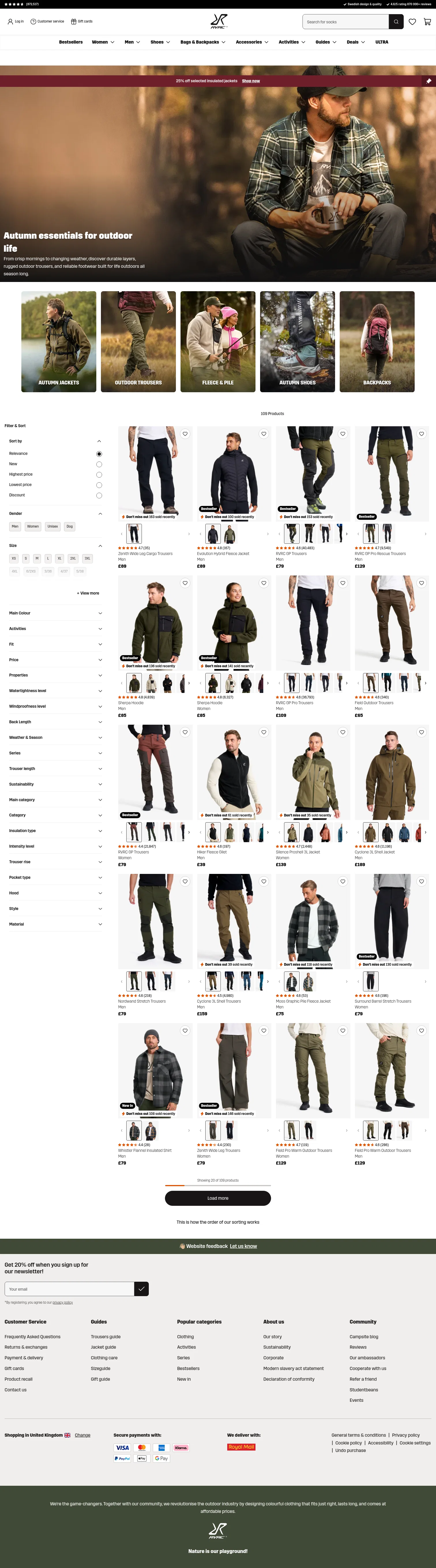 RevolutionRace landing page