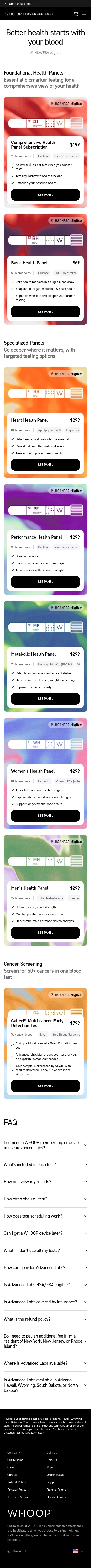 shop.whoop.com/us/en/advanced-labs/panels on mobile