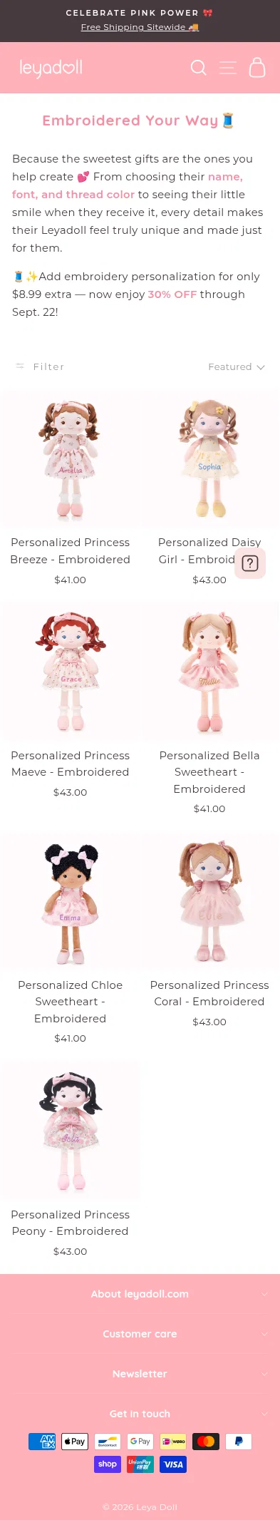 leyadoll.com/collections/embroidery-personalization on mobile