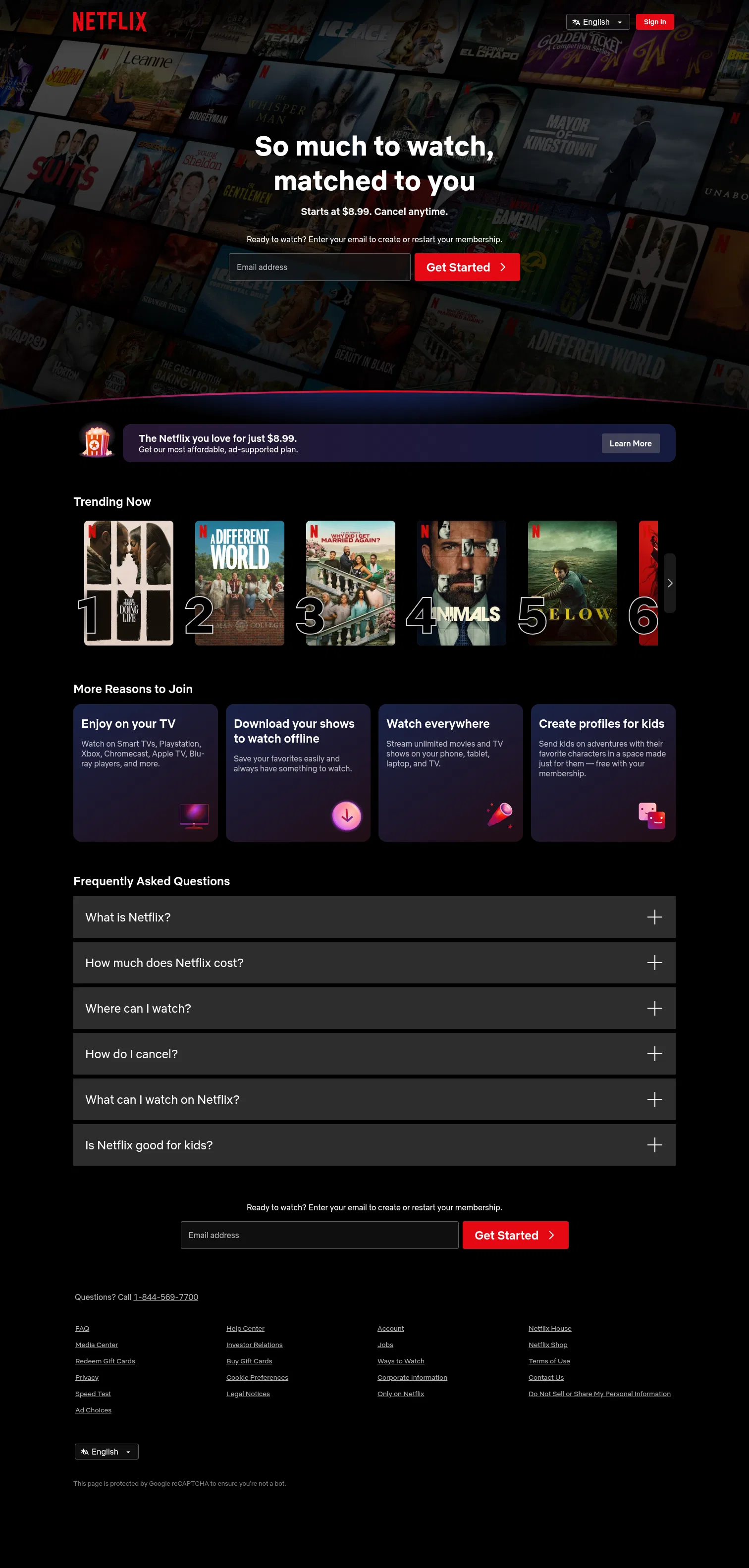 netflix.com on desktop, full screenshot