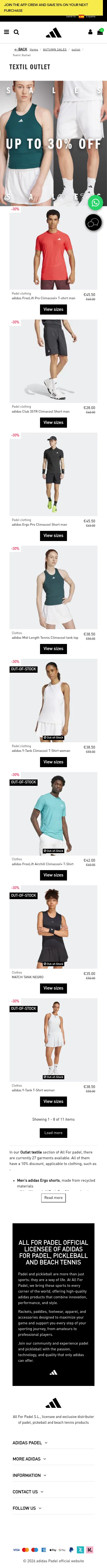 allforpadel.com/en/161-textil-outlet on mobile