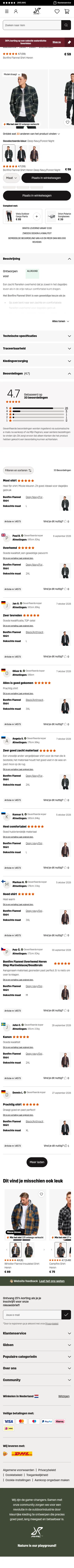 revolutionrace.nl/heren/truien/overhemden/bonfire-flannel-shirt-men on mobile