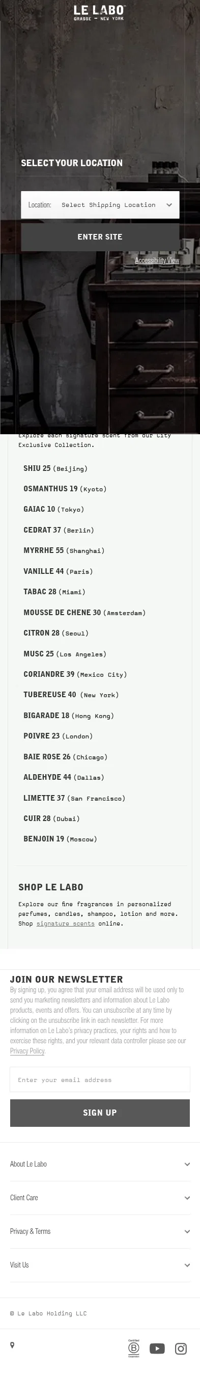 lelabofragrances.eu/the-city-exclusives-event on mobile, full screenshot