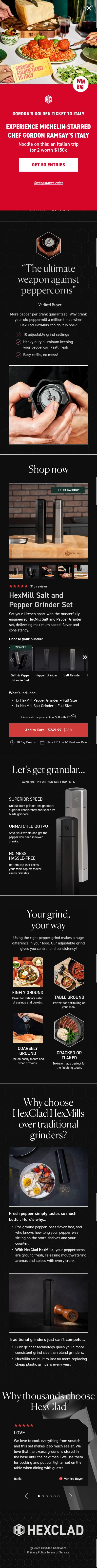 hexclad.com/pages/hexmill-lp on mobile