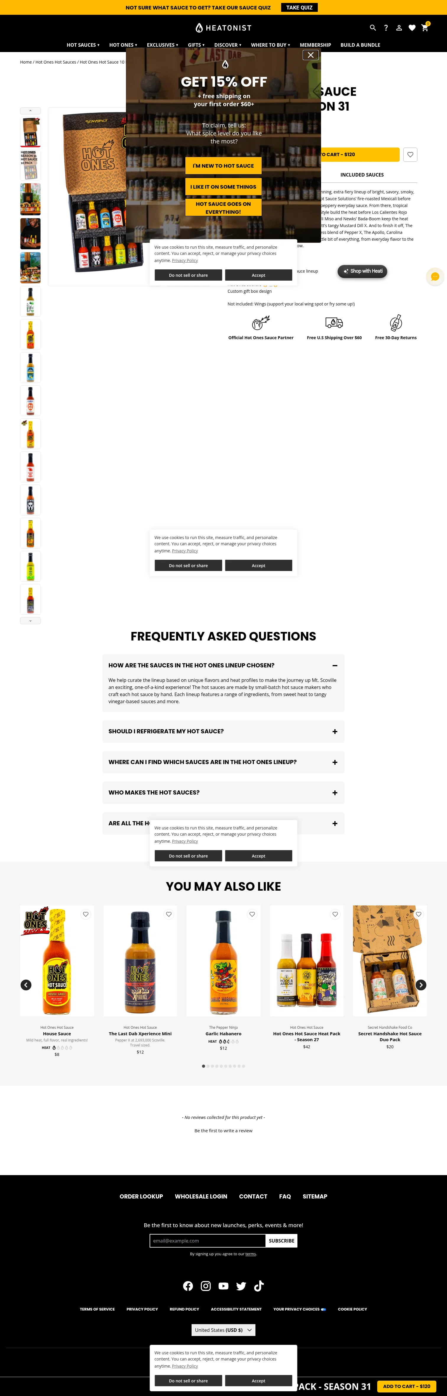 HEATONIST landing page