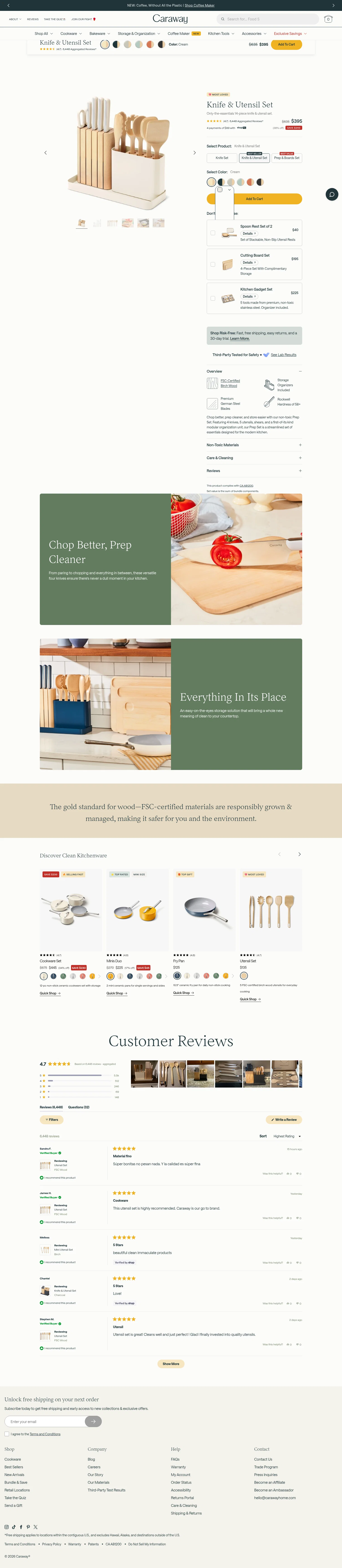 carawayhome.com/products/prep-set on desktop