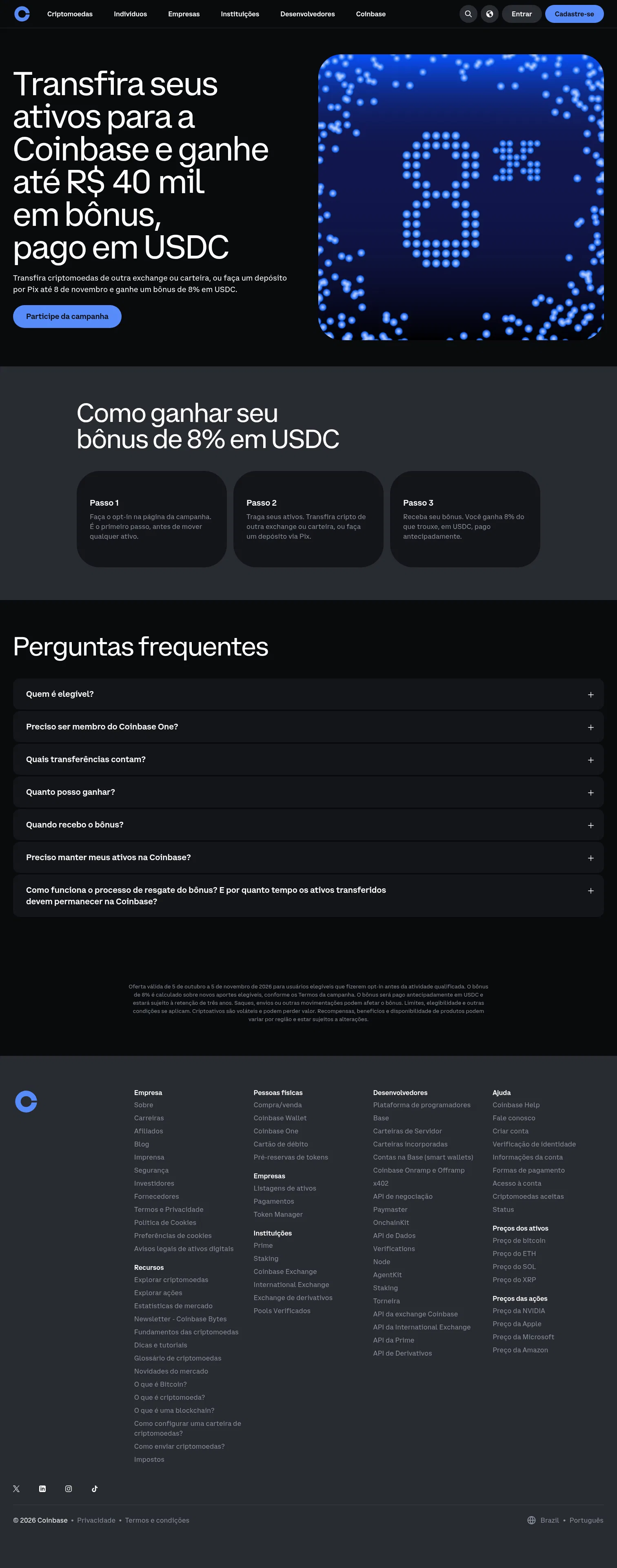 coinbase.com/pt-br/campaigns/aib-br on desktop, full screenshot