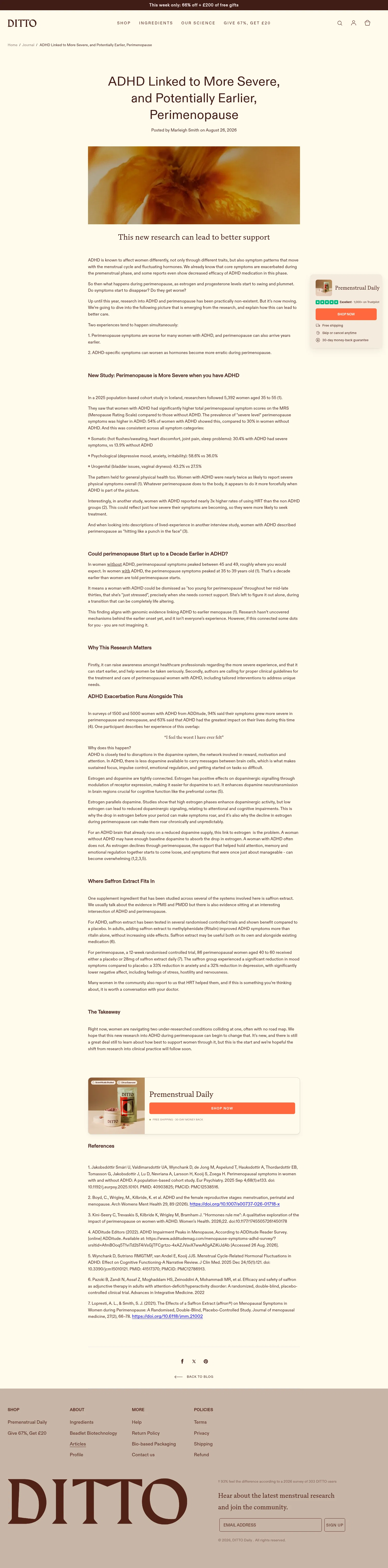 DITTO landing page