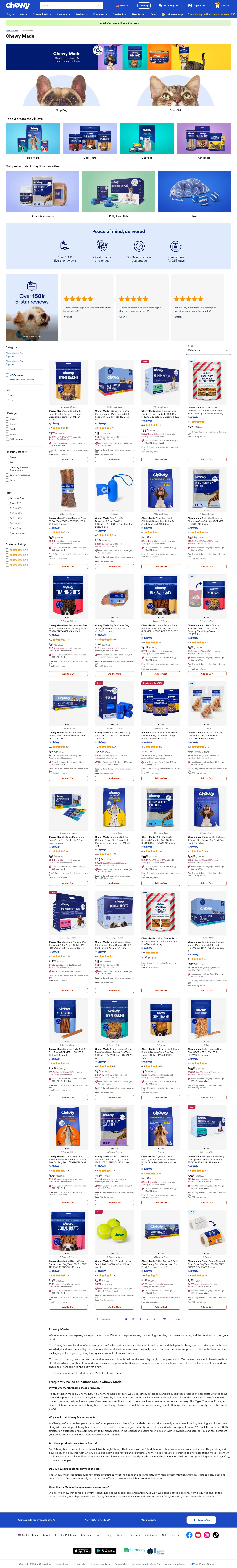 chewy.com/brands/chewy-made-170606 on desktop, full screenshot