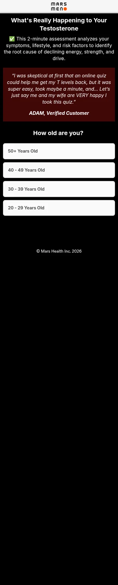 mengotomars.com/pages/quiz-long-v2 on mobile