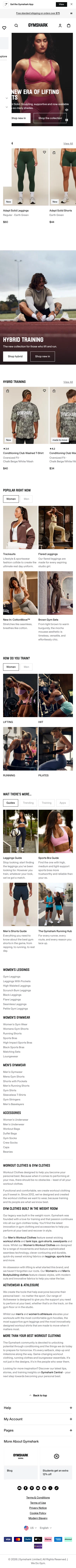 gymshark.com on mobile