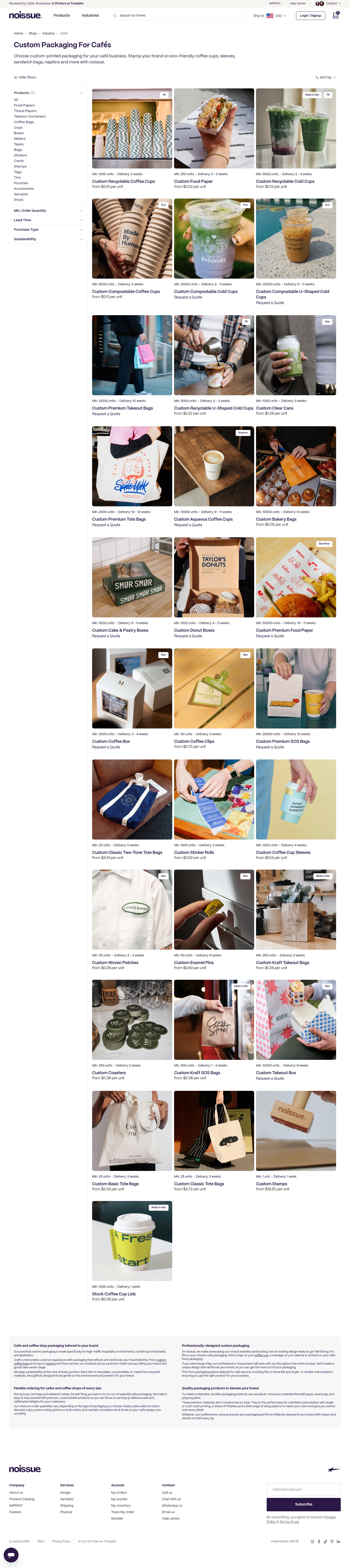 Noissue landing page