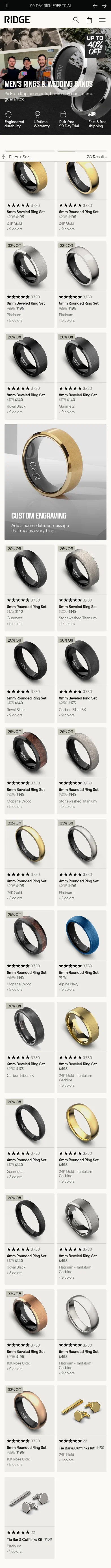 ridge.com/collections/mens-rings on mobile