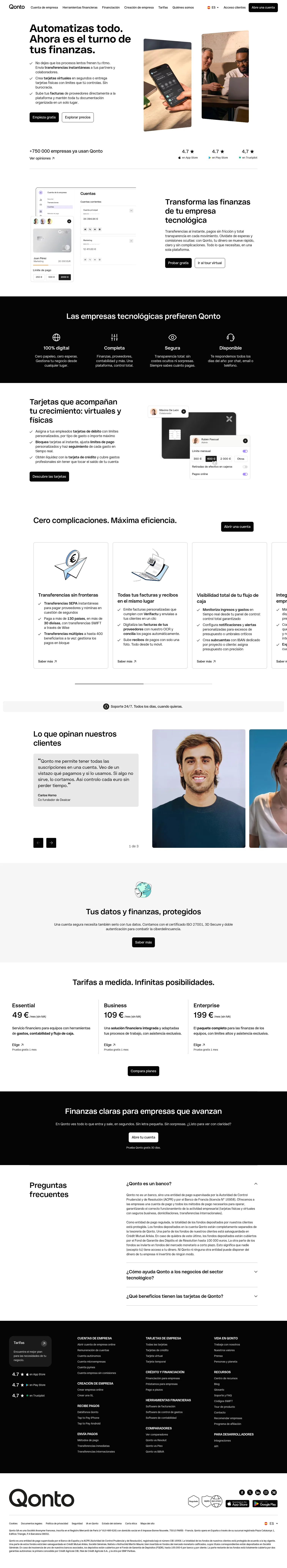 qonto.com/es/open-an-account/it on desktop, full screenshot