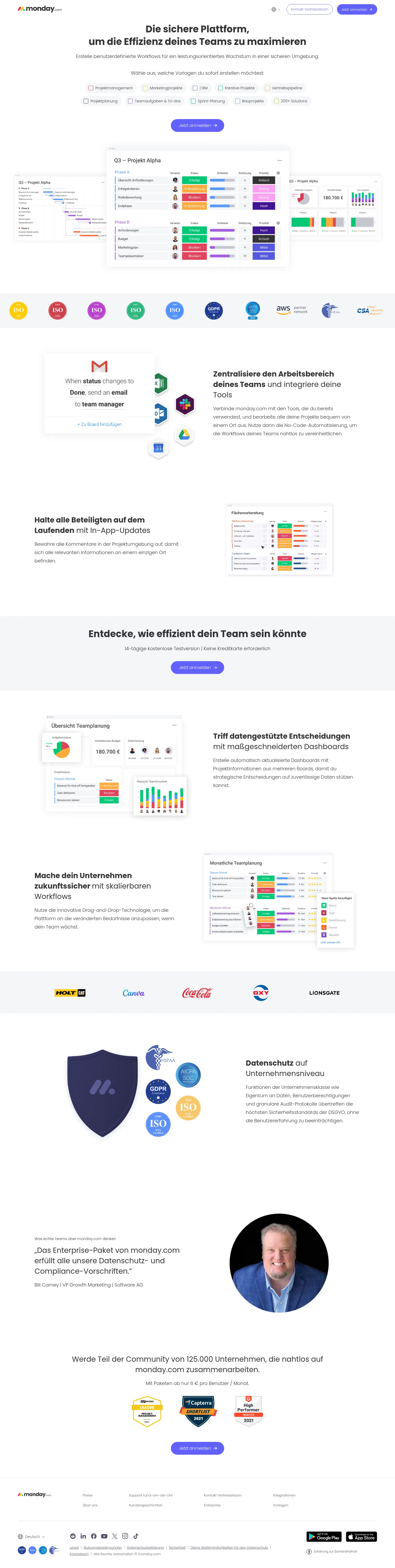 monday.com/lp/fb/main/secureplatform/de on desktop, full screenshot