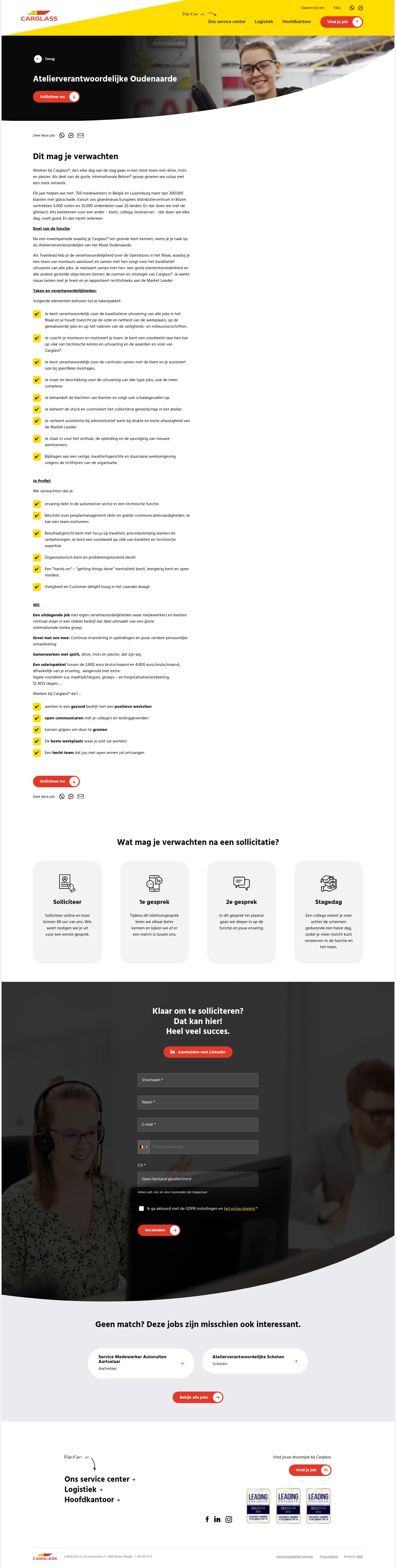 jobs.carglass.be/nl/vind-je-job/atelierverantwoordelijke-oudenaarde on desktop