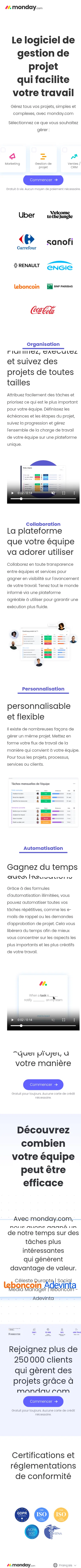 monday.com/lang/fr/lp/project-management on mobile, full screenshot