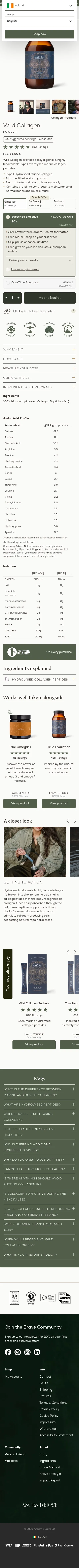 ancientandbrave.eu/products/wild-collagen on mobile