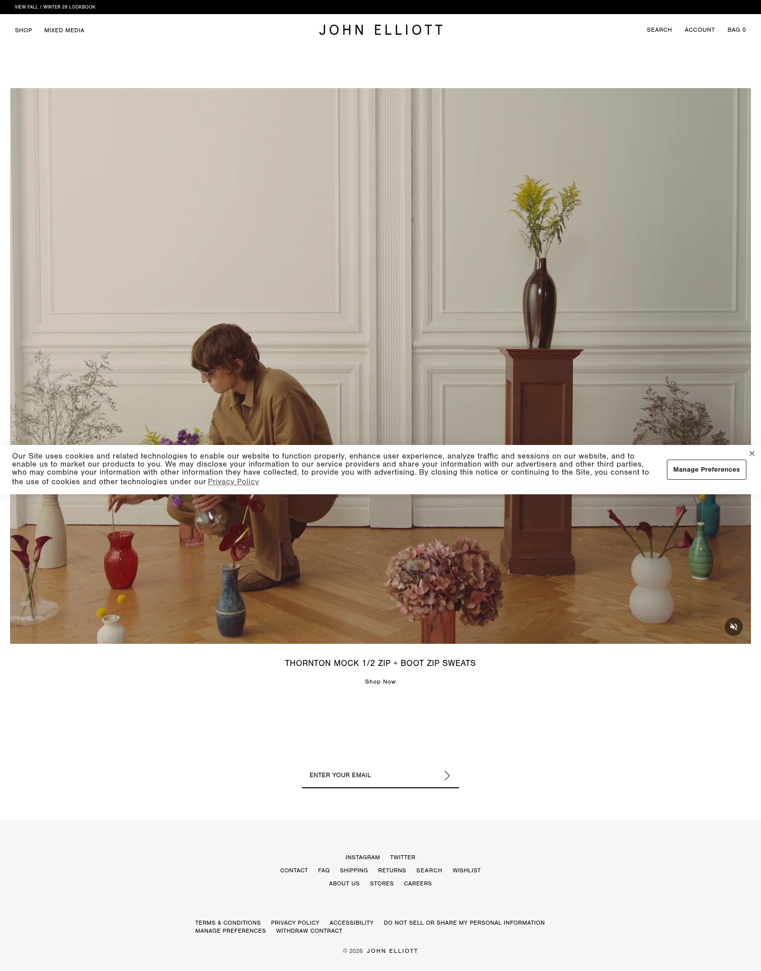 johnelliott.com on desktop