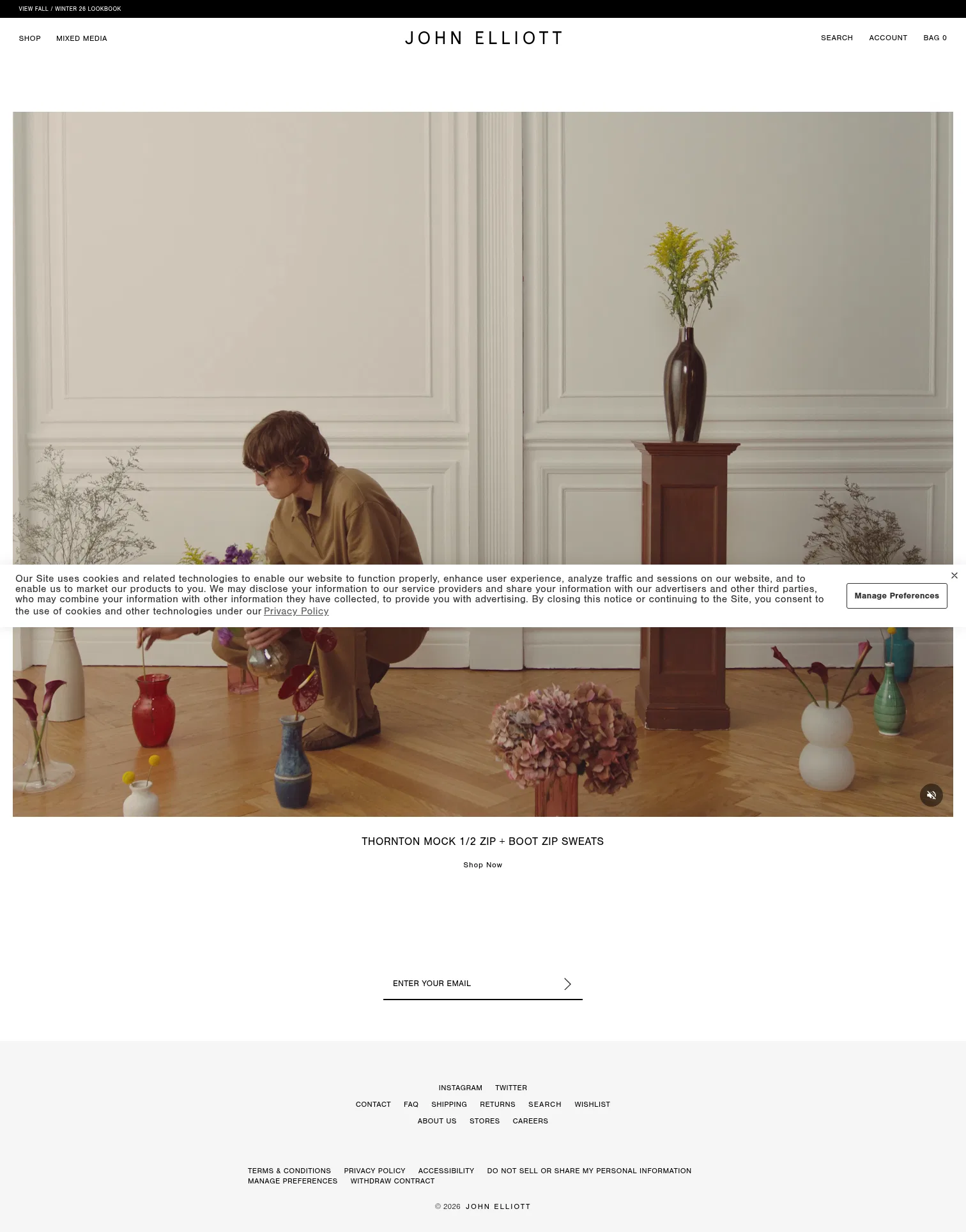 johnelliott.com on desktop, full screenshot