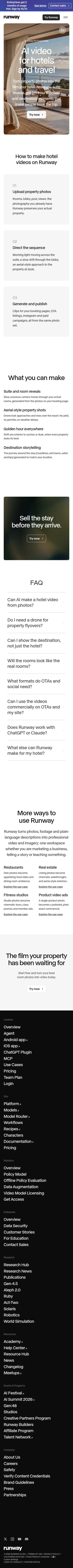 runway.com/use-cases/hotels on mobile