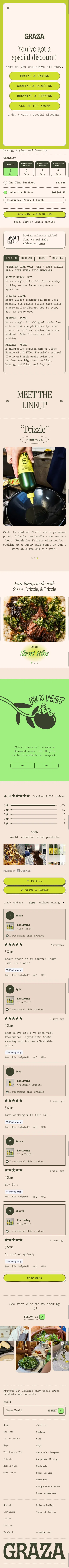 graza.co/products/the-trio on mobile, full screenshot