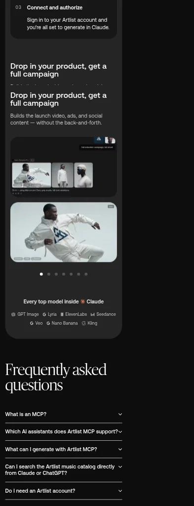 artlist.io/mcp on mobile