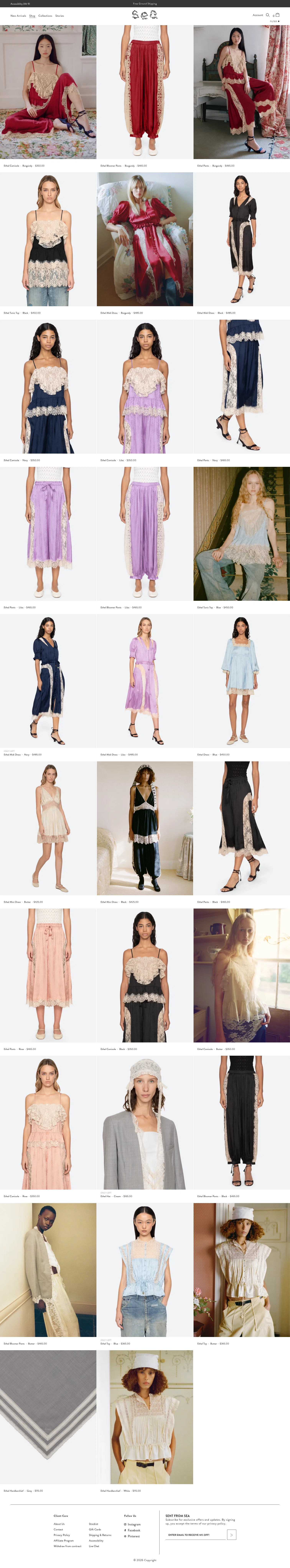 Sea, New York landing page