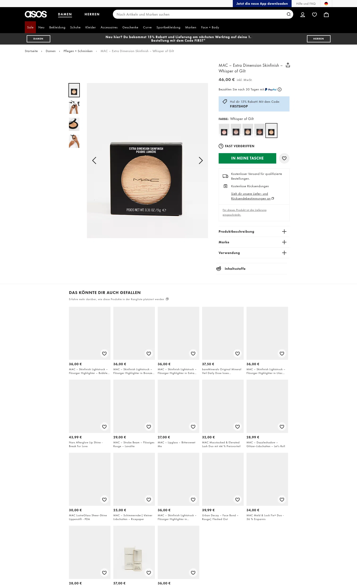 asos.com/de/mac/mac-extra-dimension-skinfinish-whisper-of-gilt/prd/10034815 on desktop