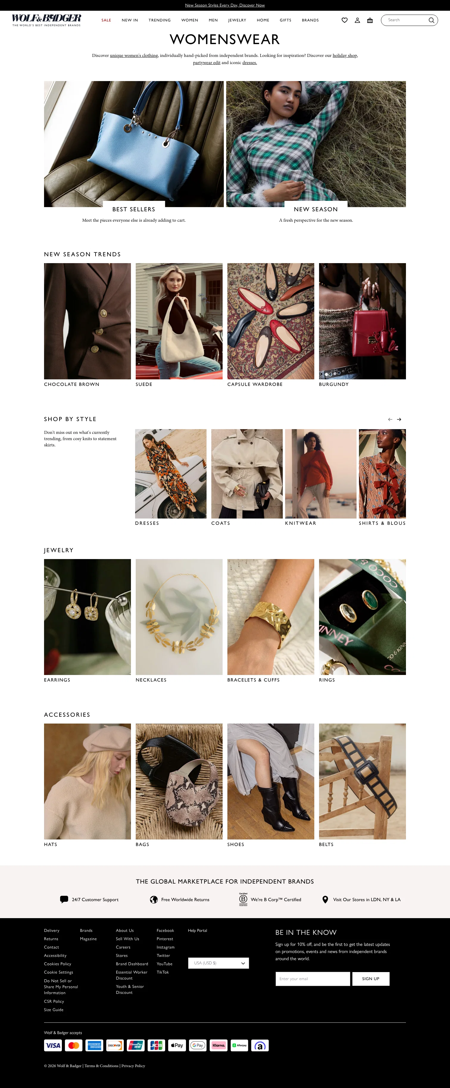 wolfandbadger.com/features/womenswear on desktop