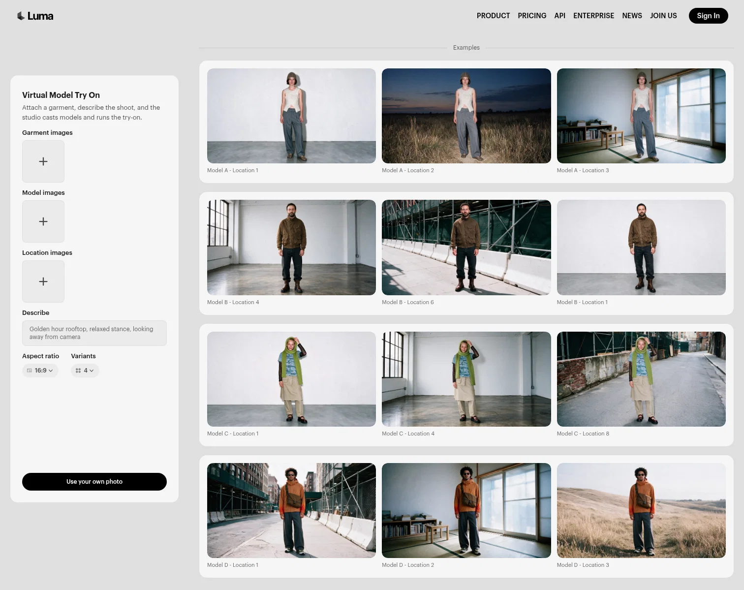 app.lumalabs.ai/solutions/virtual-model-try-on on desktop