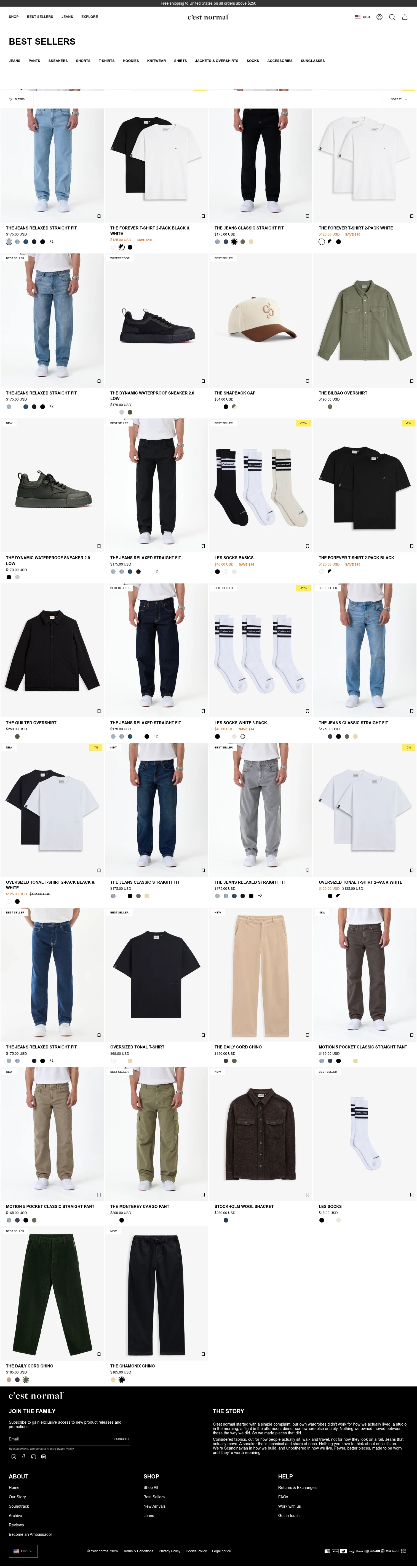 cestnormal.com/collections/bestsellers on desktop