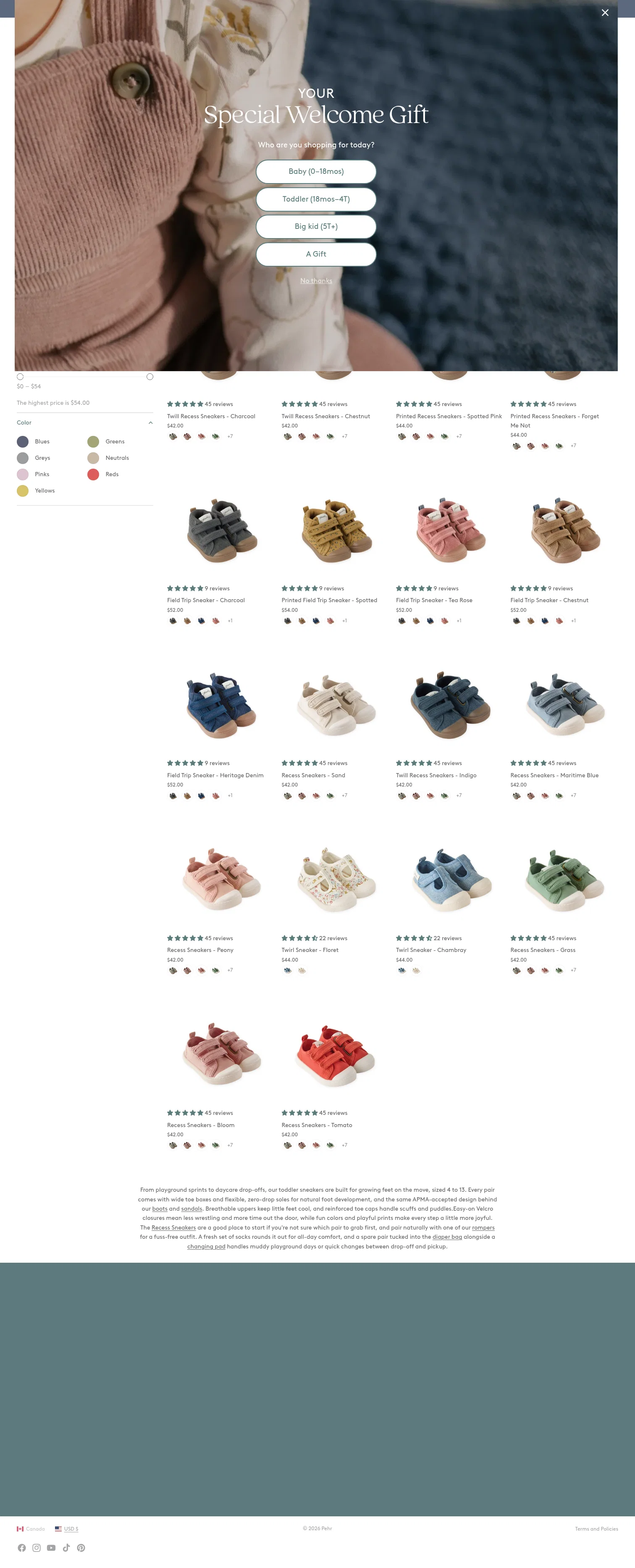 pehr.com/collections/toddler-sneakers on desktop