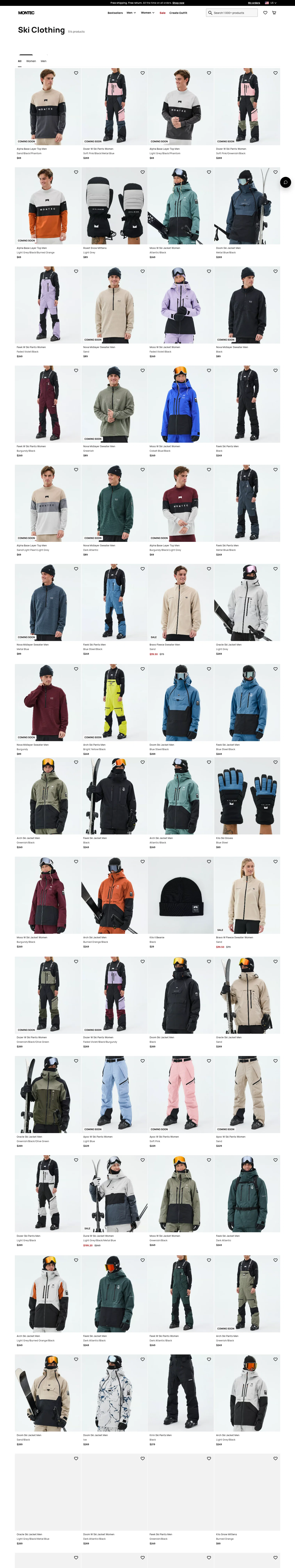 Montec landing page