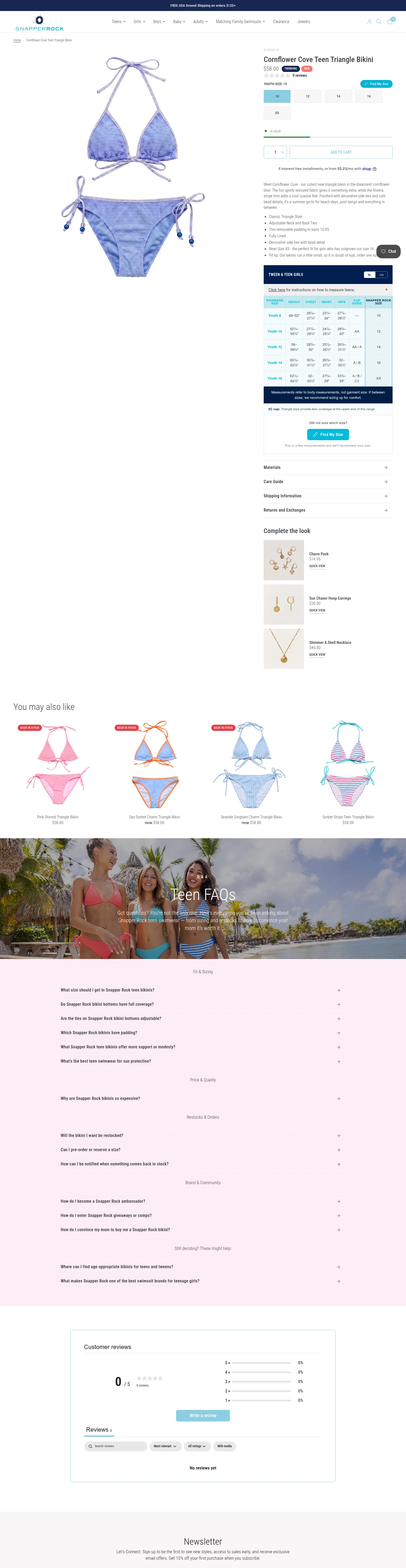 Snapper Rock landing page