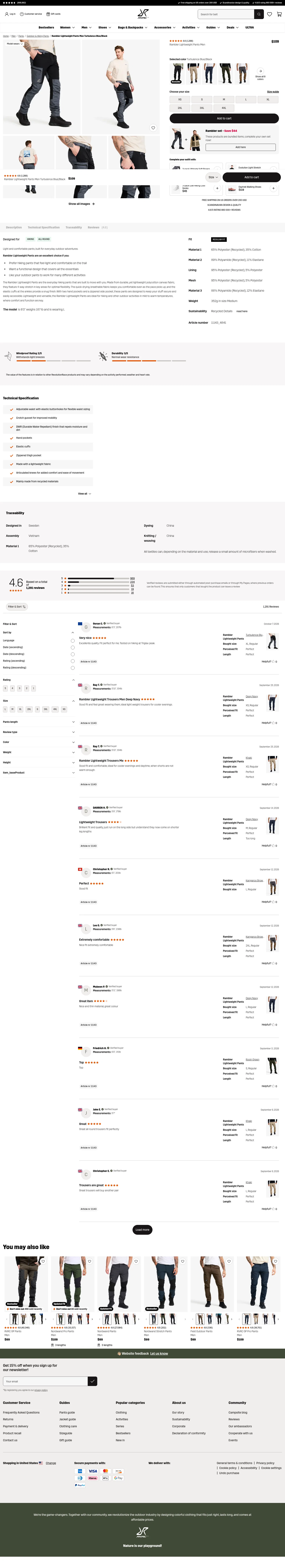 revolutionrace.com/men/pants/outdoor-hiking-pants/rambler-lightweight-pants-men on desktop