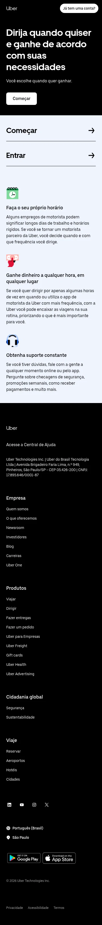 uber.com/br/pt-br/s/d/moto on mobile