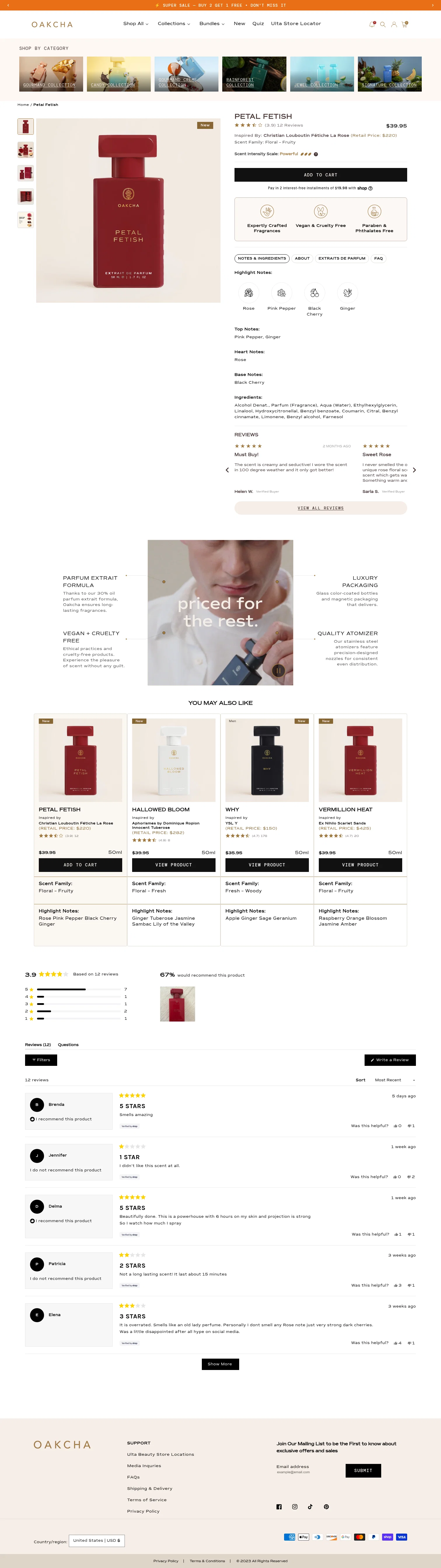 Oakcha landing page