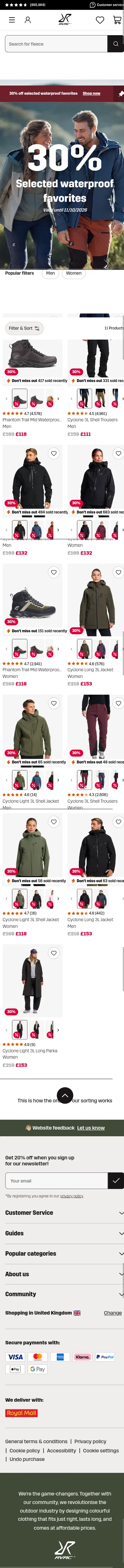 revolutionrace.co.uk/campaigns/exclusive-deal on mobile, full screenshot