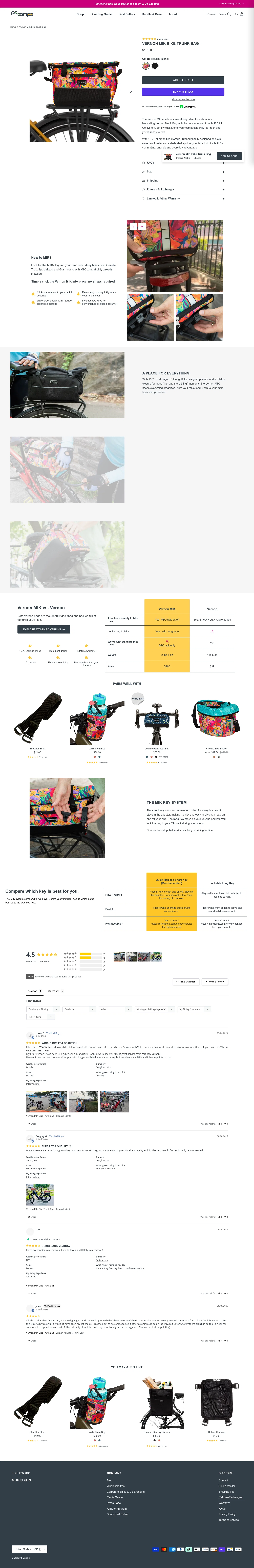 Po Campo landing page