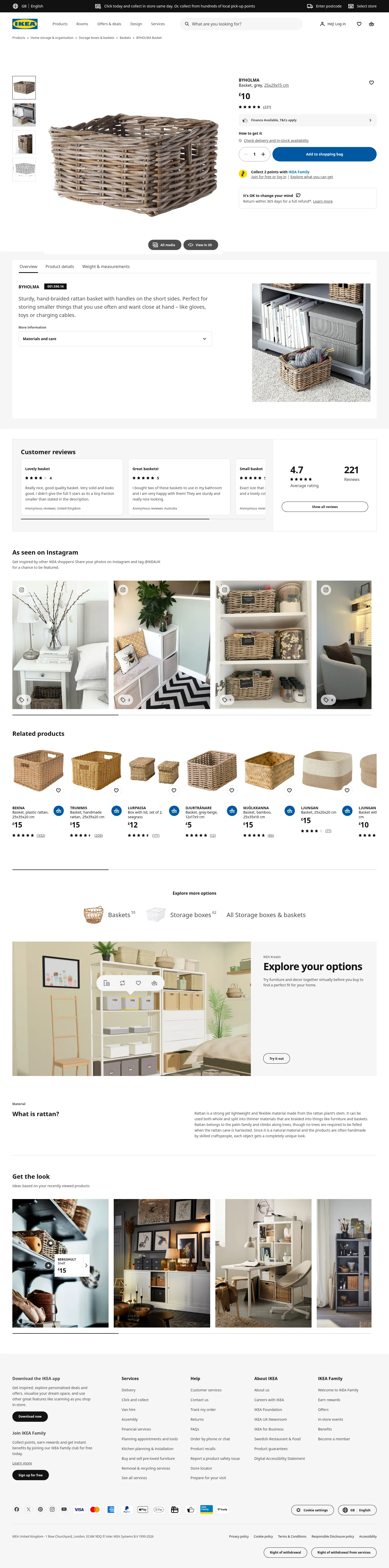 ikea.com/gb/en/p/byholma-basket-grey-00159014 on desktop, full screenshot