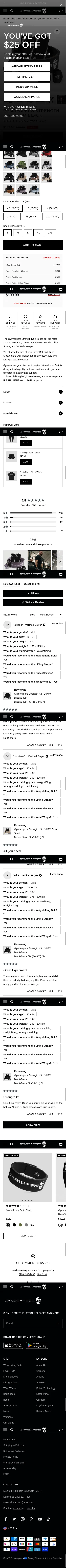 gymreapers.com/products/strength-kit-black on mobile, full screenshot