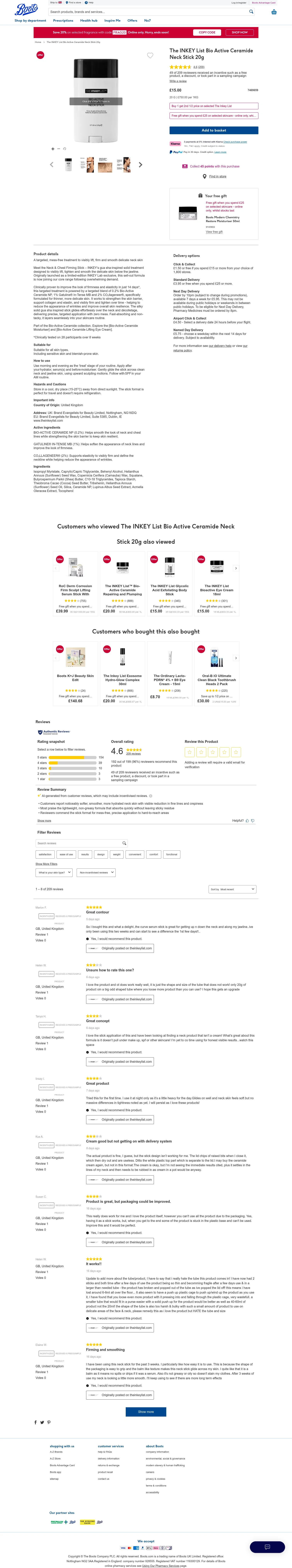 The INKEY List landing page