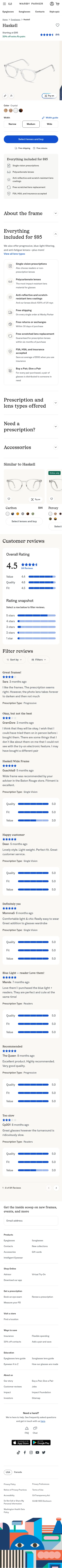 warbyparker.com/eyeglasses/women/haskell/crystal on mobile