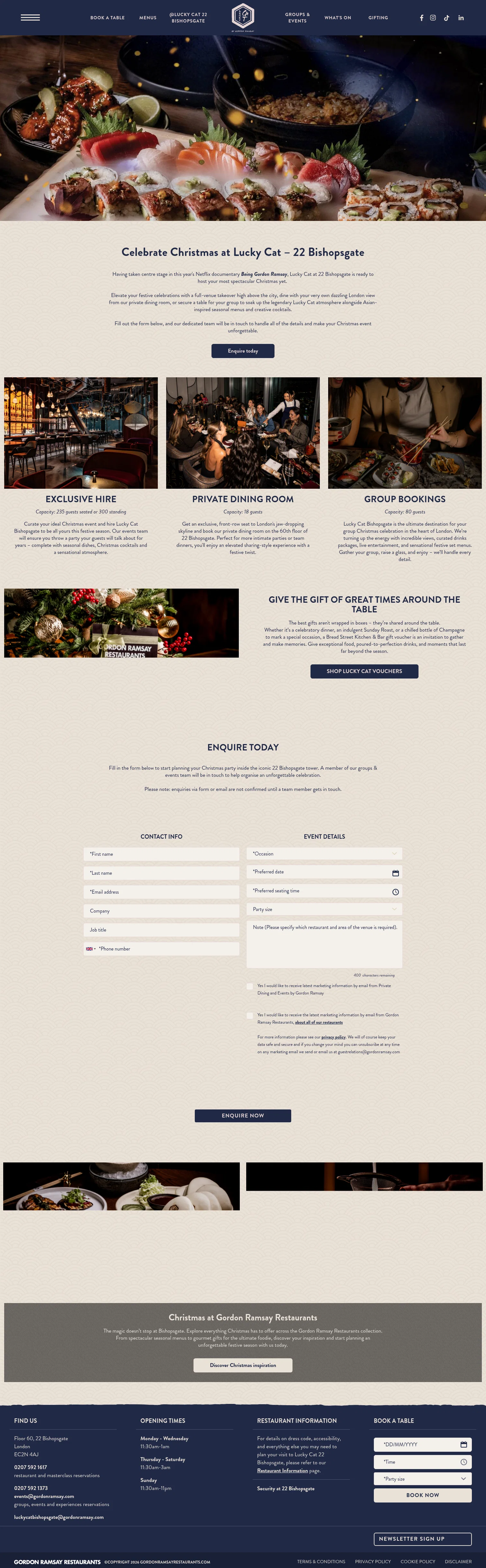 Gordon ramsay landing page