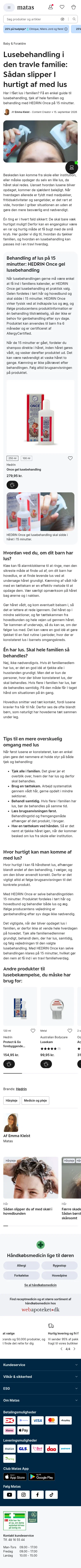 matas.dk/stories-hedrin-once on mobile