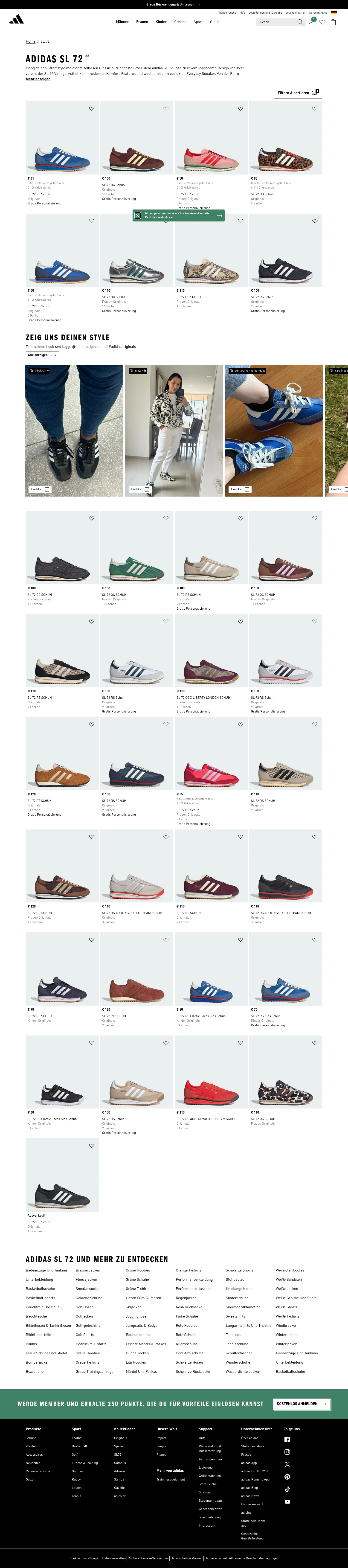 adidas.de/sl_72 on desktop