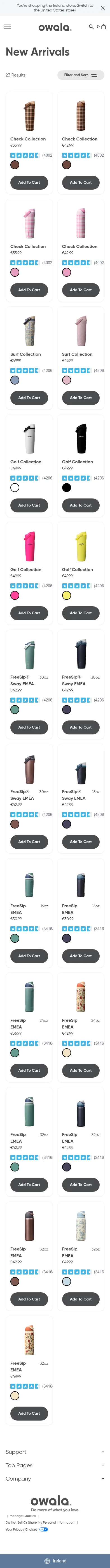 owalalife.com/en-ie/collections/new-arrivals on mobile