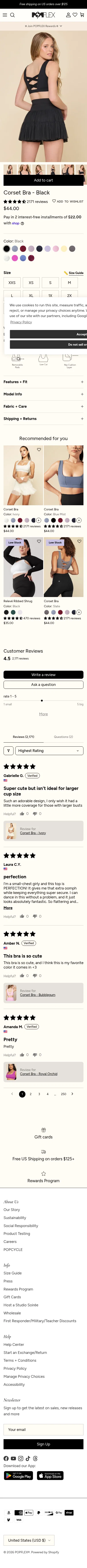 popflexactive.com/products/corset-bra-black on mobile
