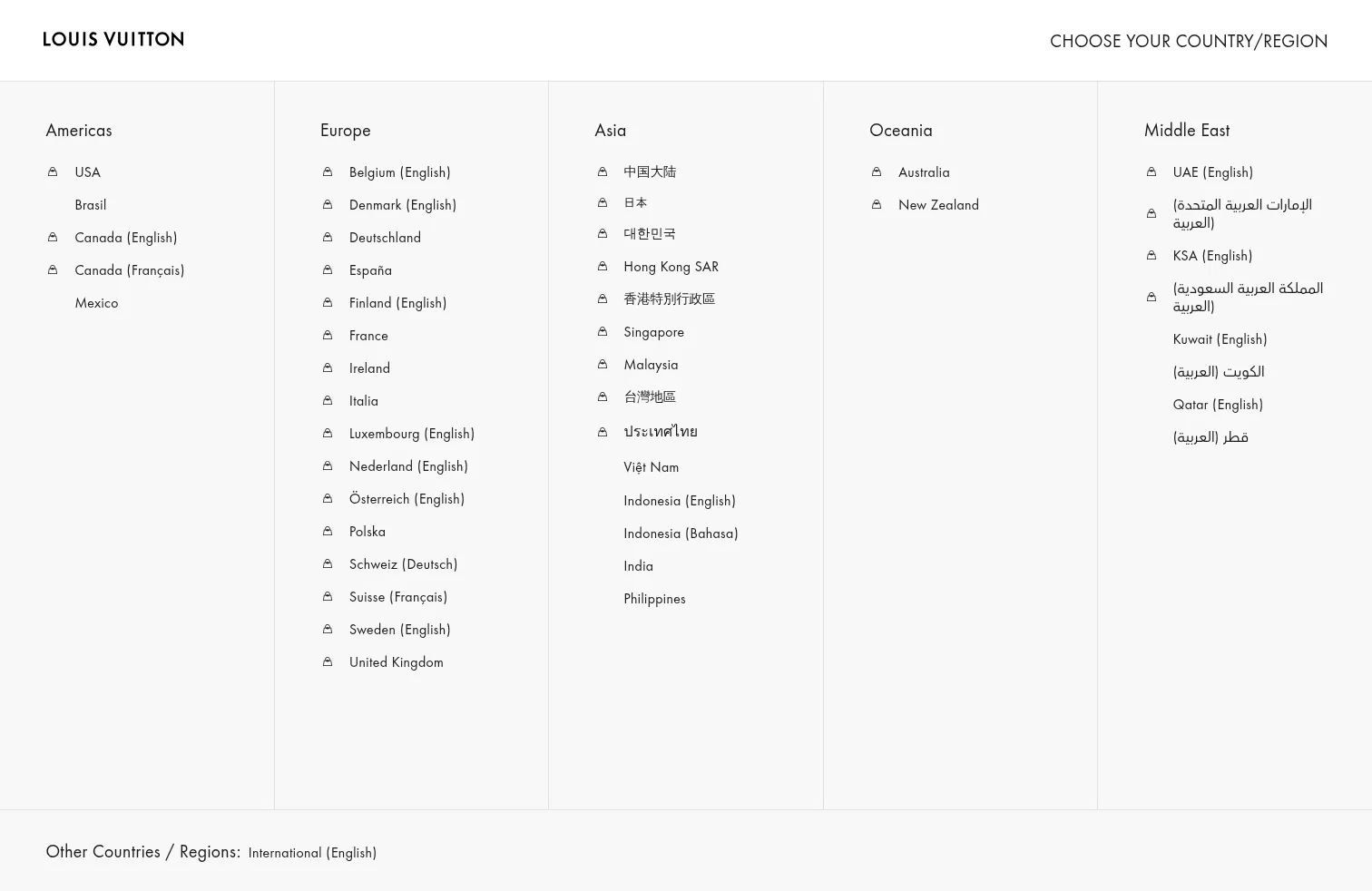 louisvuitton.com on desktop, full screenshot